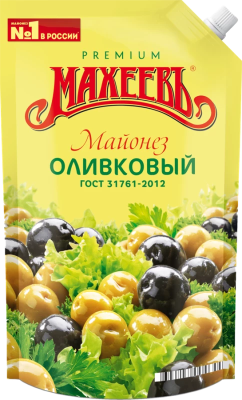 МАЙОНЕЗ ОЛИВКОВЫЙ ПРЕМИУМ 50,5% 770МЛ ДОЙ-ПАК