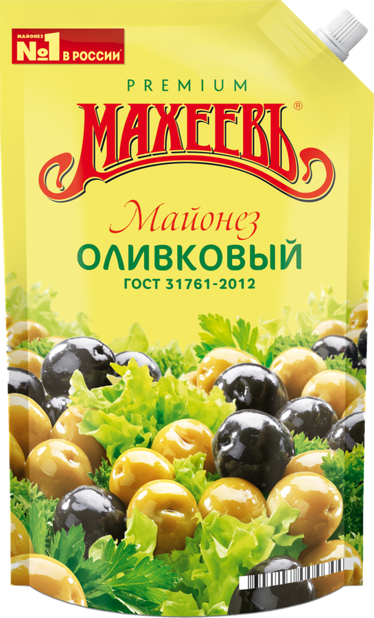 МАЙОНЕЗ ОЛИВКОВЫЙ ПРЕМИУМ 50,5% 770МЛ ДОЙ-ПАК