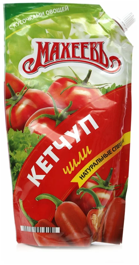 КЕТЧУП МАХЕЕВ ЧИЛИ 300ГР ПАКЕТ.