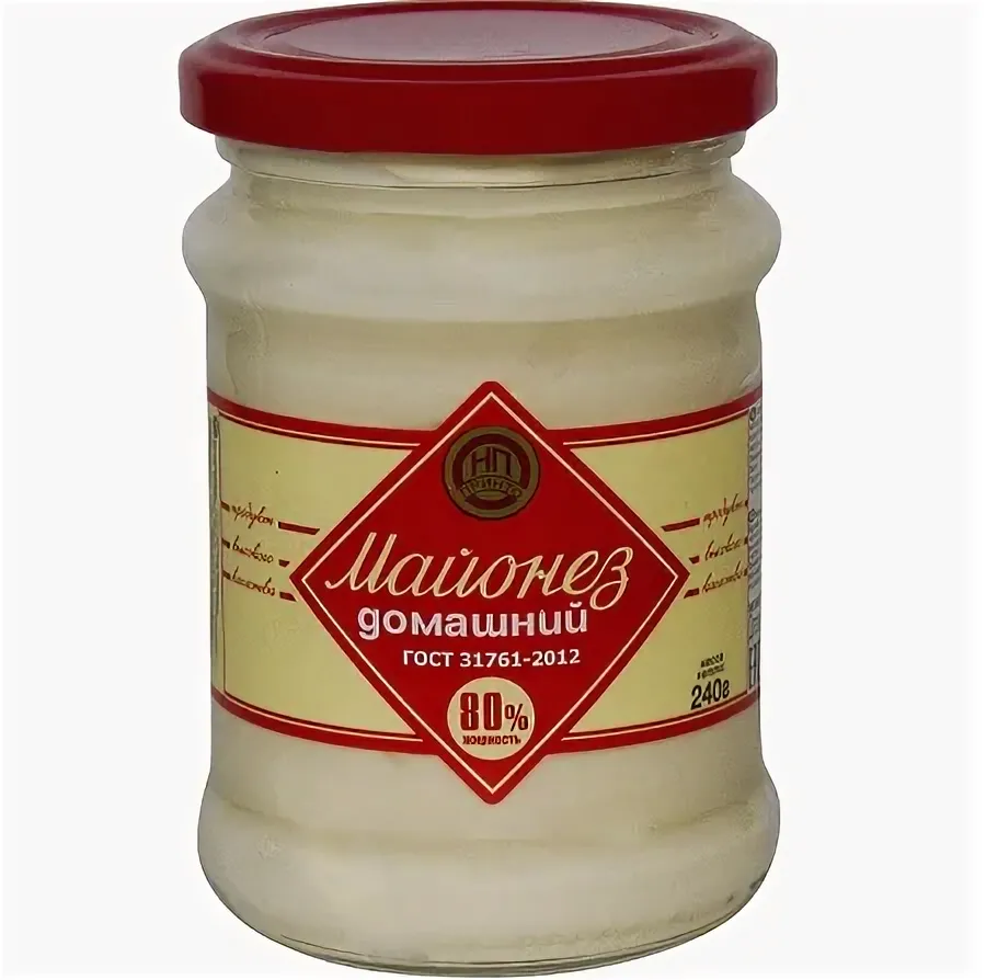 МАЙОНЕЗ ДОМАШНИЙ 80% 240Г