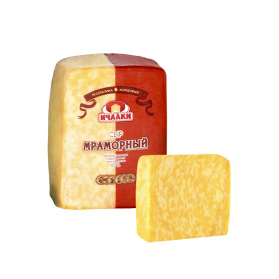 СЫР МРАМОРНЫЙ 45% 1КГ ИЧАЛКИ