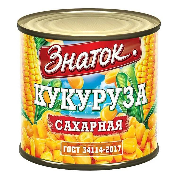 КУКУРУЗА СЛАДКАЯ ЗНАТОК 425МЛ Ж/Б