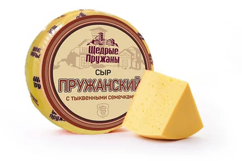 СЫР ПРУЖАНСКИЙ С ТЫКВЕННЫМИ СЕМЕЧКАМИ 50% 1КГ