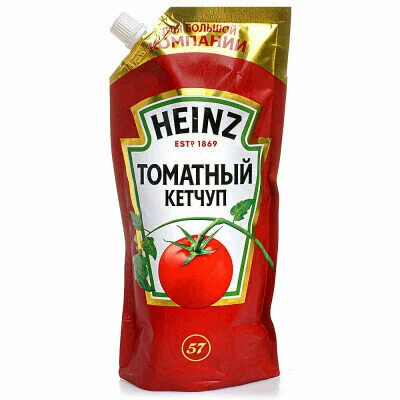 КЕТЧУП ХАЙНЦ ТОМАТНЫЙ 320 ГР. Д-ПАК