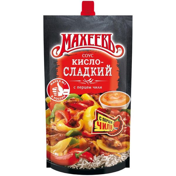 СОУС ДЕЛИКАТЕСНЫЙ КИСЛО-СЛАДКИЙ МАХЕЕВ 230ГР дой-пак