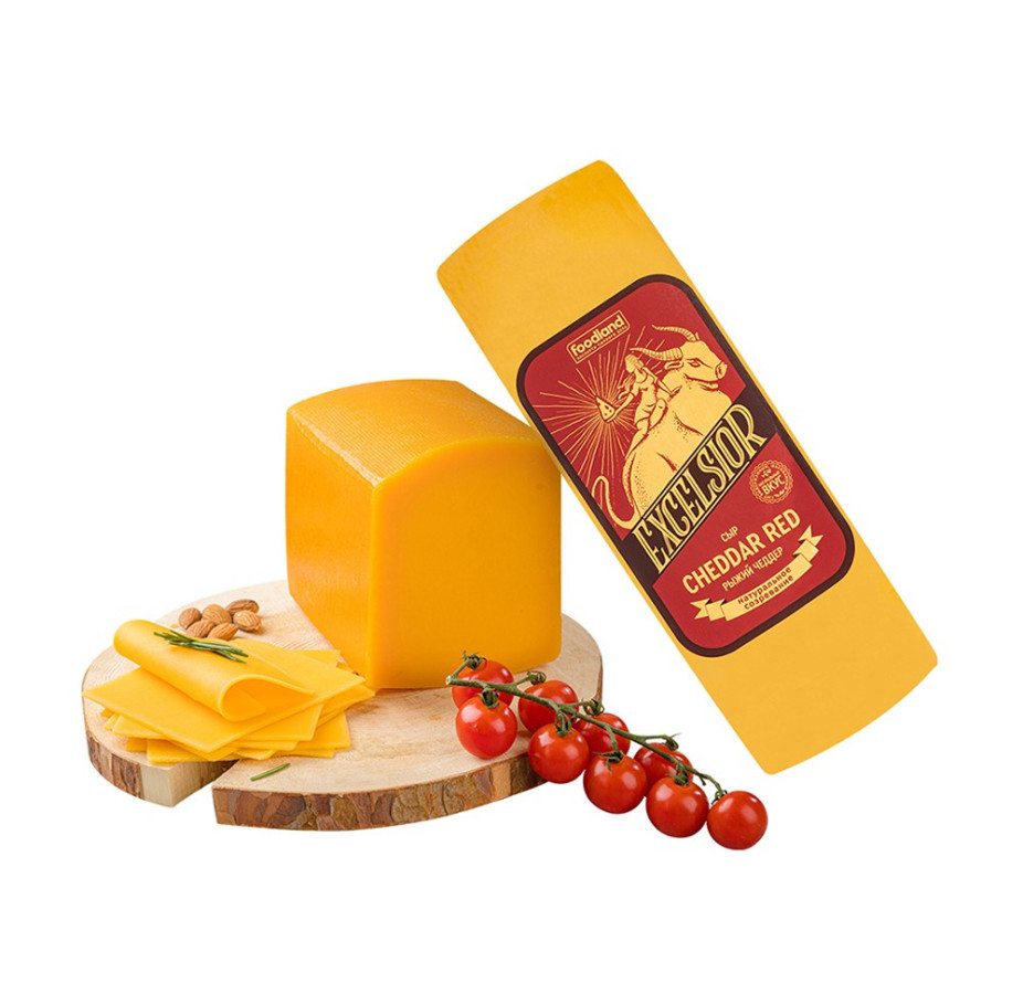 СЫР Чеддер красный 45% 1КГ