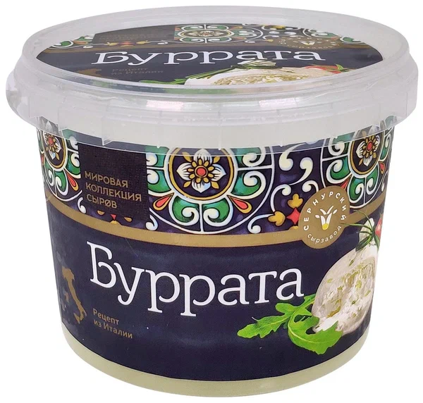 СЫР МЯГКИЙ "БУРРАТА" 40% 170ГР СЕРНУР